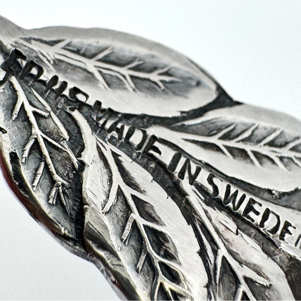 VTG Swedish Moccaskedar Demitasse Silverplate Spoons Set-of-6 - Picture 5 of 7